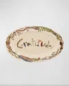 Juliska Forest Walk Gratitude Platter, 15" In Caf Au Lait