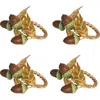 Juliska Forest Walk Acorns Set Of 4 Napkin Rings In Multi
