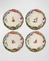 Juliska Forest Walk Cafe Au Lait Dessert/salad Plate, Assorted Set 4 In Caf Au Lait