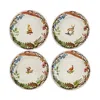 Juliska Forest Walk Cafe Au Lait Dessert/salad Plate, Assorted Set 4 In White