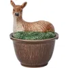 Juliska Forest Walk Deer Bowl With Lid In Multi