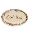 Juliska Forest Walk Gratitude Platter, 15" In Café Au Lait