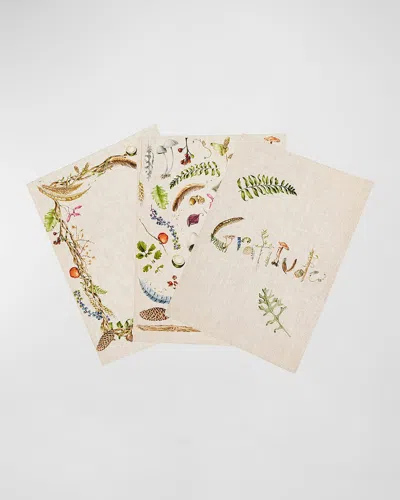 Juliska Forest Walk Journal Assorted, Set Of 3 In Cafe Au Lait