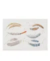 Juliska Forest Walk Note Card Assorted, Set Of 6 In Cafe Au Lait