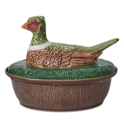 Juliska Forest Walk Pheasant Baker With Lid In Brown