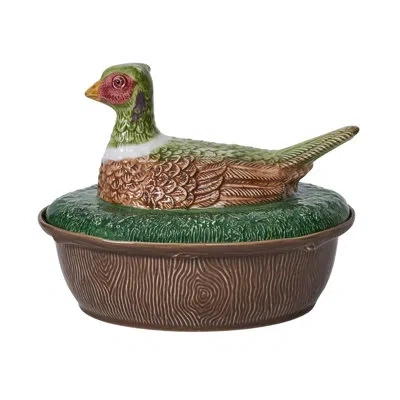 Juliska Forest Walk Pheasant Baker With Lid - Multi In Brown;green