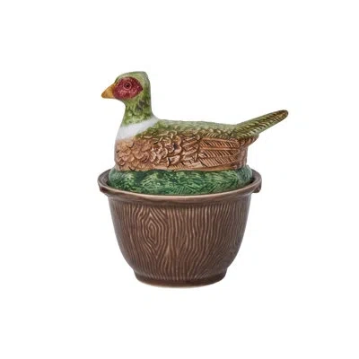 Juliska Forest Walk Pheasant Bowl With Lid - Multi In Brown;green