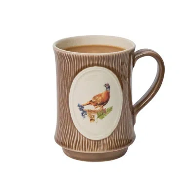 Juliska Forest Walk Pheasant Mug In Black