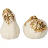 Juliska Forest Walk Pumpkin Salt & Pepper Shakers In Gold