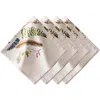 Juliska Forest Walk Napkins, Set Of 4 In Caf Au Lait
