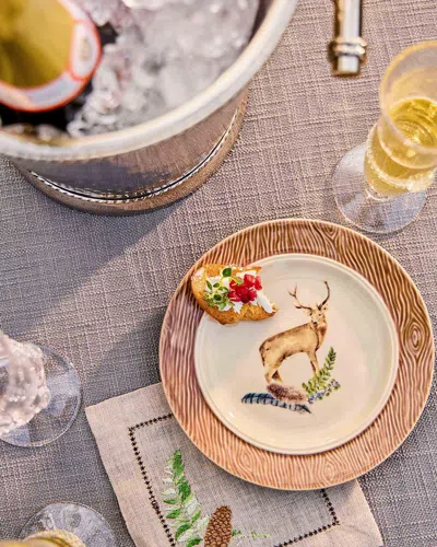 Juliska Forest Walk Stag Cocktail/side Plate In Multi