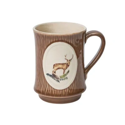 Juliska Forest Walk Stag Mug In Brown