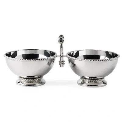 Juliska Graham Double Cocktail Bowl In Silver
