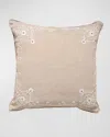Juliska Heidi Embroidered Pillow, 18" Square In Natural