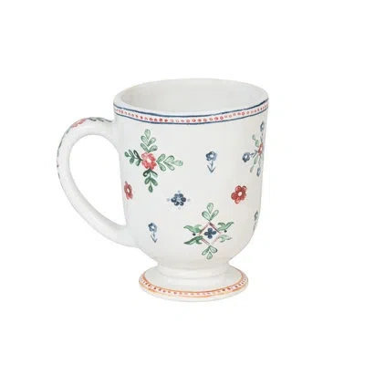 Juliska Heidi Mug In Green,red,white