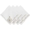 Juliska Heidi Set Of 4 Embroidered Napkins In White