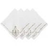 Juliska Heidi Embroidered Napkin, Set Of 4 In Gold/silver