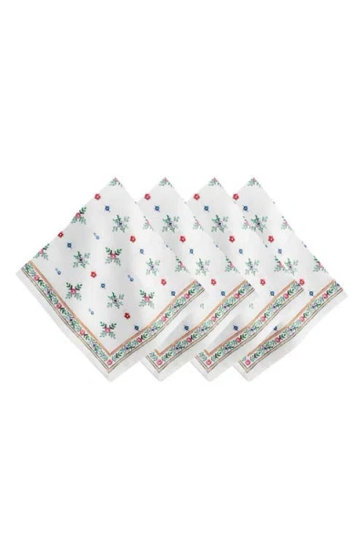 Juliska Heidi Set Of 4 Linen Napkins In Multi