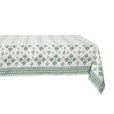 Juliska Iberian Border 60" X 120" Tablecloth In Green