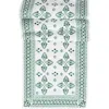 Juliska Iberian Border Linen Table Runner In Green