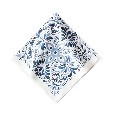Juliska Wanderlust Iberian Journey Napkin In Blue