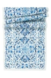 Juliska Iberian Table Runner, 18" X 90" In Indigo Blue