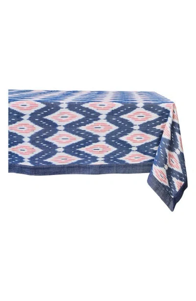 Juliska Ikat Cotton Tablecloth In Blue
