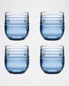 JULISKA ISABELLA ACRYLIC SMALL BLUE TUMBLERS, SET OF 4