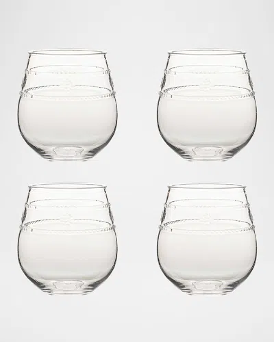 Juliska Isabella Acrylic Stemless Wine Glasses, Set Of 4 In Clear