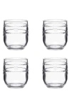 Juliska Isabella Acrylic Small Tumblers, Set Of 4 In Clear