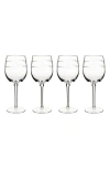 Juliska Isabella Acrylic Wine Glasses, Set Of 4 In Clear