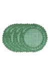 Juliska Isadora Set Of 4 Placemats In Evergreen