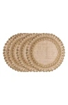 Juliska Isadora Placemats, Set Of 4 In Gold