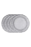 Juliska Isadora Placemats, Set Of 4 In Silver