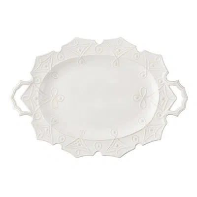 Juliska Jardins Du Monde 25" Platter In Whitewash