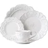 Juliska 5-piece Jardins Du Monde Whitewash Dinnerware Place Setting In Whitewash