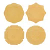 Juliska Jardins Du Monde Assorted Dessert/salad Plates, Set Of 4 In Daffodil