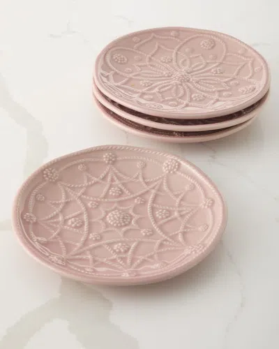 Juliska Jardins Du Monde Assorted Side/cocktail Plates, Set Of 4 In Brown