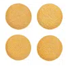 Juliska Jardin Du Monde Set Of 4 Side Plates In Daffodil