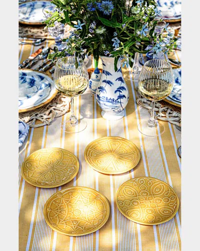 JULISKA JARDINS DU MONDE ASSORTED SIDE/COCKTAIL PLATES, SET OF 4