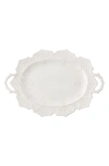 Juliska Jardins Du Monde Ceramic Turkey Platter In White
