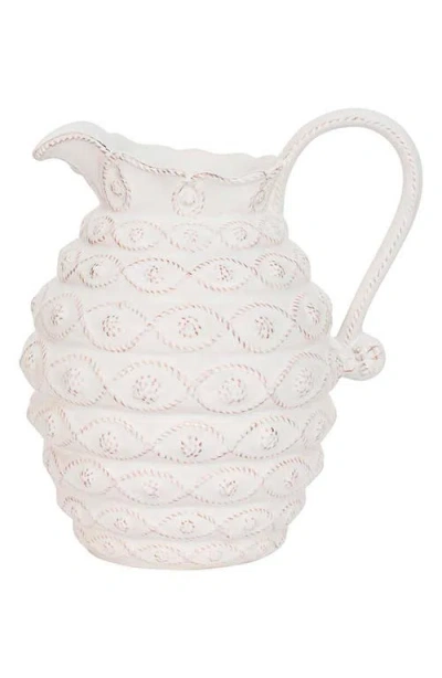 Juliska Jardins Du Monde Pitcher In White