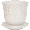 Juliska Jardins Du Monde Whitewash 7.5 Planter In Whitewash