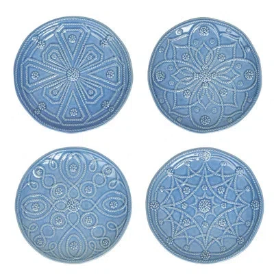 Juliska Jardins Du Monde Side/cocktail Plate Assorted - Chambray