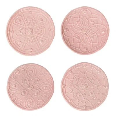 Juliska Jardins Du Monde Side/cocktail Plates Assorted In Blush