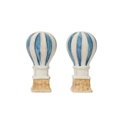 Juliska L'amour Toujours Hot Air Balloon Salt And Pepper Shakers - Chambray