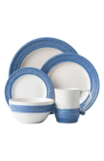 Juliska Le Panier 5-piece Ceramic Place Setting In Whitewash/delft Blue