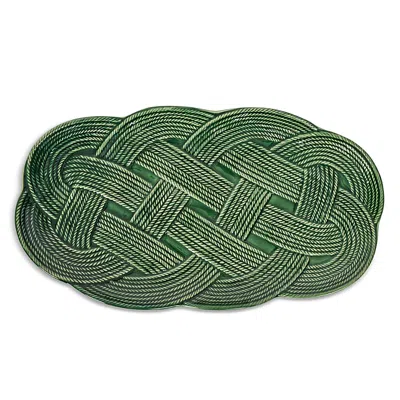 Juliska Le Panier Mystic Knot 15 Hostess Tray In Green