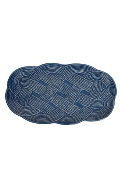 Juliska Le Panier Mystic Knot 15-inch Hosting Platter In Denim