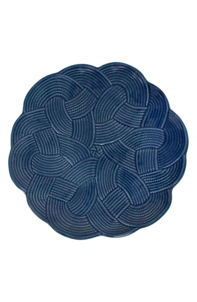 Juliska Le Panier Mystic Knot Charger Plate In Denim